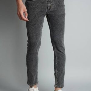 Wanted Men Slim Mid Rise Grey Jeans