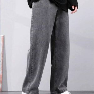 Wanted Men Straight Fit Mid Rise Grey Jeans