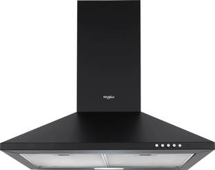 Whirlpool CLASSIC PLUS CF 60 BK HOOD Pyramid 60 CM | 5 Years Motor Warranty| 3 Layer Mesh Filter|Power...