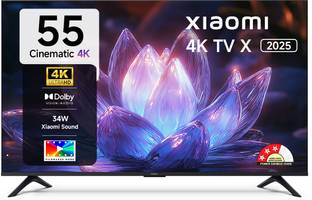 XIAOMI by Mi X Series 138 cm (55 inch) Ultra HD (4K) LED Smart Google TV 2025 Edition with Dolby Visio...