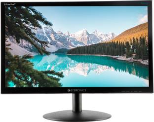 ZEBRONICS 46.99 cm (19 inch) HD LED Backlit TN Panel HDMI, VGA Input, HD 1366 x 768, 16.7M Colors, Glo...