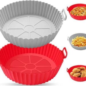 ZORIADA air fryer tray Silicone Baking Tray Accessories...