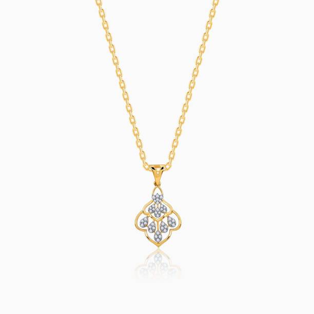 GIVA 14K Gold Heart of Spade Diamond Pendant 14kt Yello...