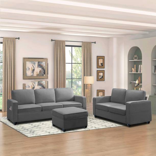 Cozyheaven Raven 3 + 2 Sofa Set For Living Room Fabric ...