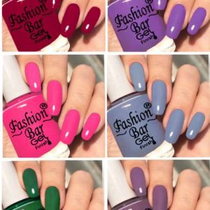 Fashion Bar Quick Dry GEL Shine Nail Paint Combo Set fo...