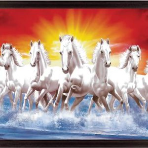 Indianara Vastu Lucky Seven Running Horses Digital Repr...