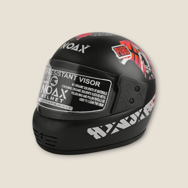 NOAX Unisex Full Face Helmet For Motorbikes -444-Red Mo...