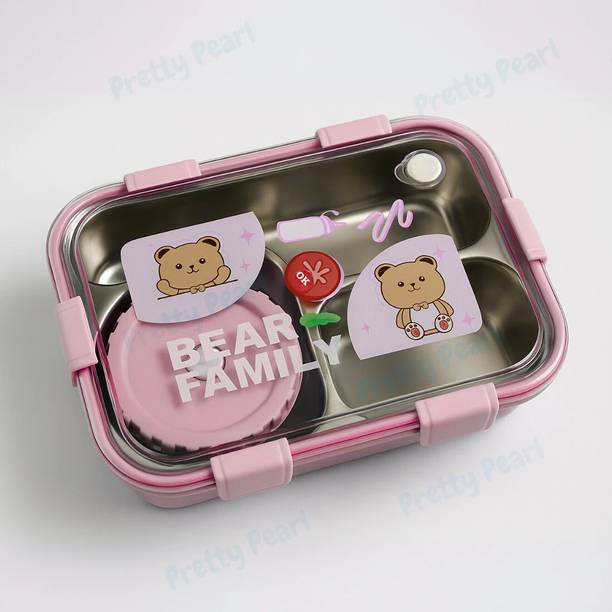 Pretty Pearl Bear Family with Spoon and Chopsticks for ...