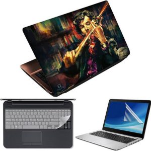 FineArts Sherlock Holmes 3 in 1 Laptop Skin Pack With S...