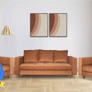Seventh Heaven Rio 5 Seater Sofa Set, Chenille Molfino ...