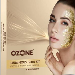 OZONE Illuminous Gold Facial Kit for Glowing Skin
