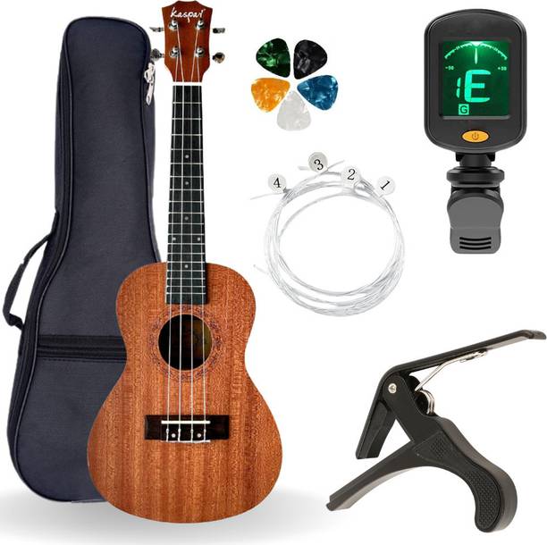 AMG Music 24" Ukulele With Bag Tuner Capo & String Set ...