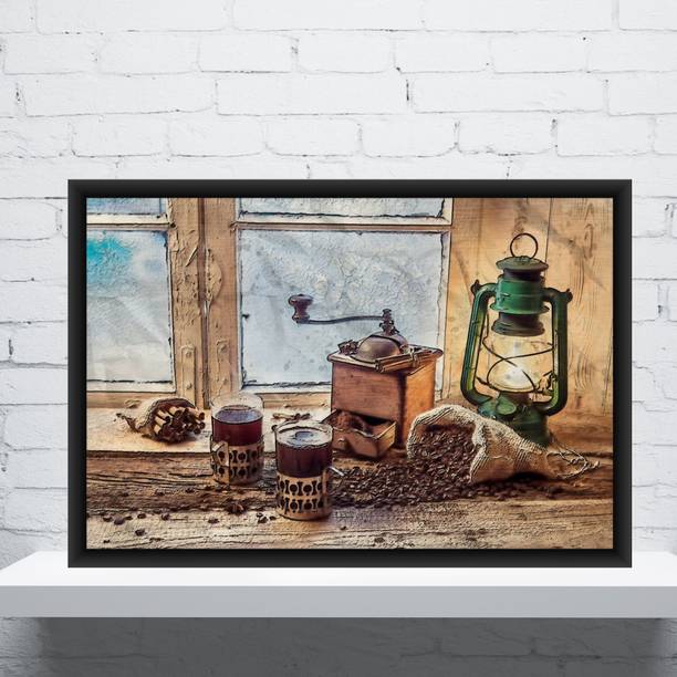 Poylaamo Poylaamo, Tea Coffee Theme Framed Wall Paintin...