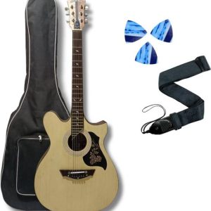 CITYCARTCONNECT SAB-07 Acoustic Guitar Boxwood Rosewood...