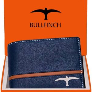 BULLFINCH Men Trendy Blue Genuine Leather RFID Wallet - Regular ...