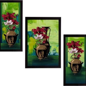 eCraftIndia Ink 14 inch x 30 inch Painting