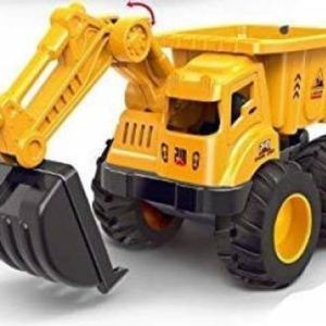 SR Toys Unbreakable Pull Along Back Excavator Construct...