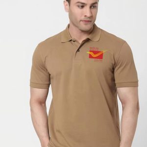 shree sales Couple Embroidered Polo Neck Polycotton Brown T-Shirt