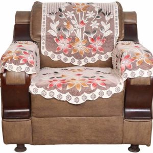 pk craft Polycotton Embroidered 3 Seater Sofa Cover