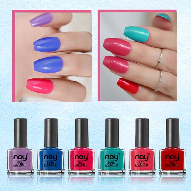 NOY Nail Polish Set Quick Dry Formula for Instant Shine...