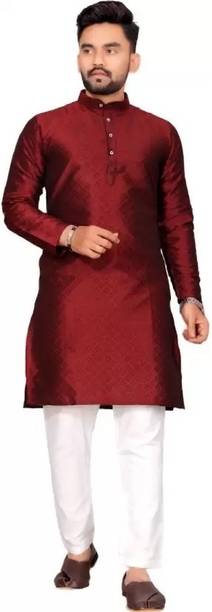 JAYARAM FASHION Men Printed Jacquard Straight Kurta
