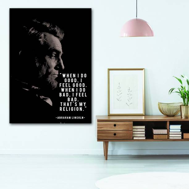 komstec 45.72 cm Abraham Lincoln Poster Sunboard Quotes...