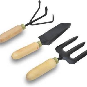 Unique Collection Hub wooden garden tools set Garden To...
