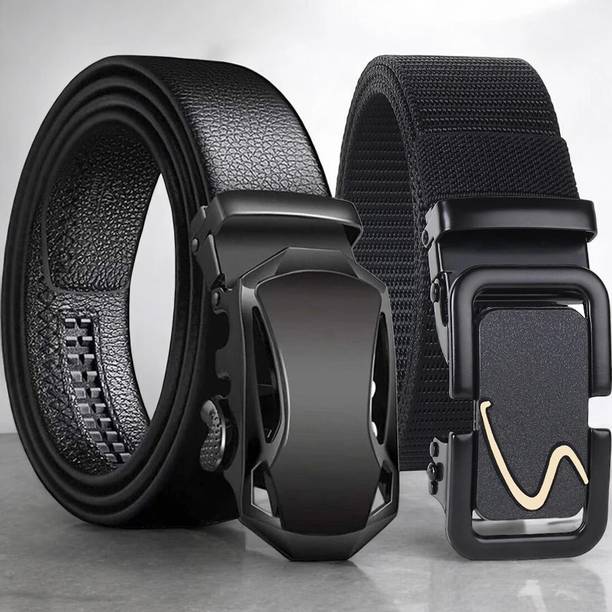 PROVOGUE Men Casual, Formal, Evening, Party Black Artificial Lea...