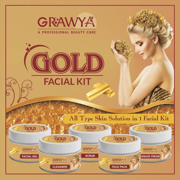 Grawya Professional Herbal Gold Facial Kit (Set of 5)