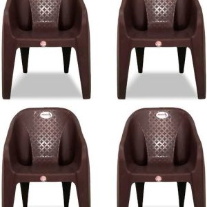 ARLAVYA Mario Model Arm Chair for Home, Garden Plastic ...
