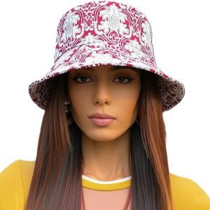 ZACHARIAS Women's Fishermen Cotton Printed Bucket Cap H...