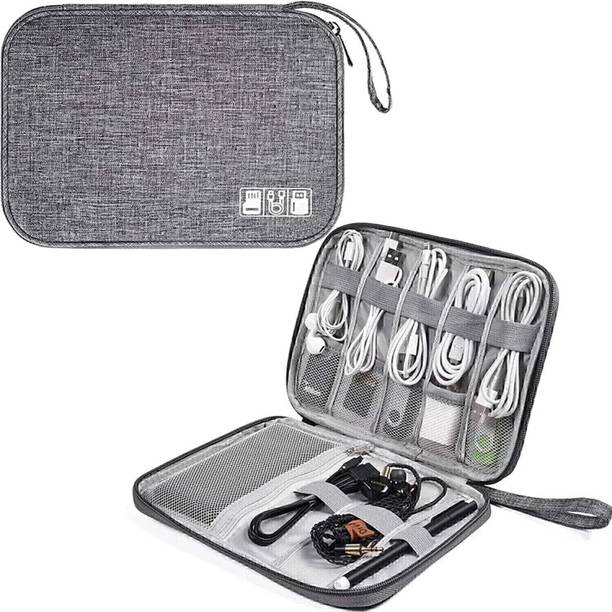 AASAISH Travel Cable Accessories Bag Double Layer With ...