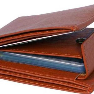 mnarf Men Tan Artificial Leather Card Holder