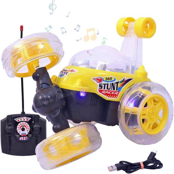 Xcillince Toys Big Stunt Car Toy with USB Cable & Remot...