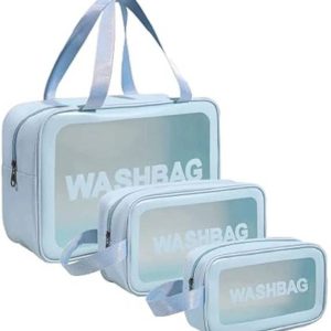 sluzoo Waterproof PVC wash Bags for girls, travel bag f...