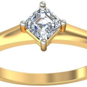 avsar AVR622YB 14kt Cubic Zirconia Yellow Gold ring