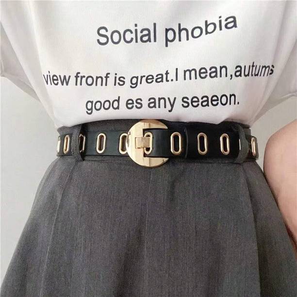 SYGA Women Black Artificial Leather Belt