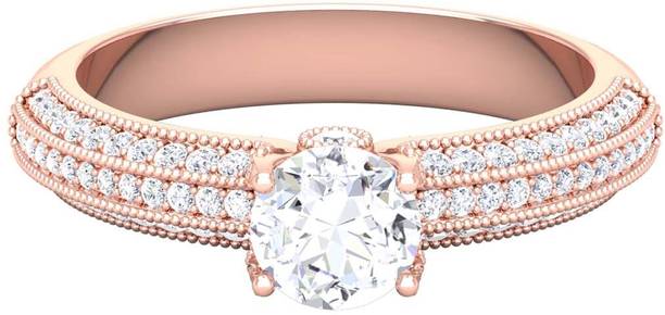 avsar R-3644 14kt Cubic Zirconia Rose Gold ring