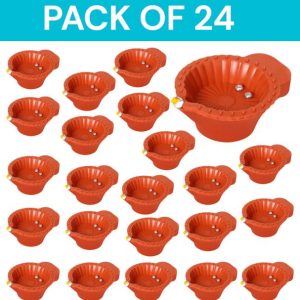 LeafBlu Water Sensor Reusable Led Diyas for Home Decor,...