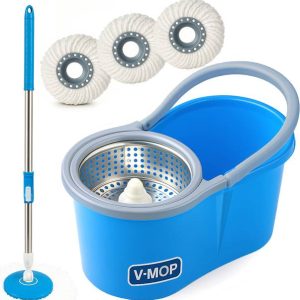 V-MOP Premium Classic Spin Mop Bucket Floor Cleaner Set...