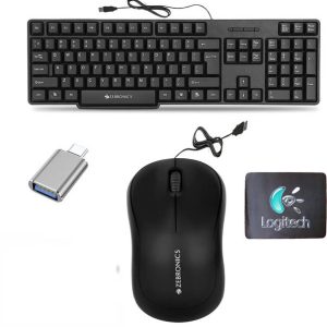 TagVin K20 Keyboard, Mouse, Mouse Pad, C-OTG (Set of 4)...