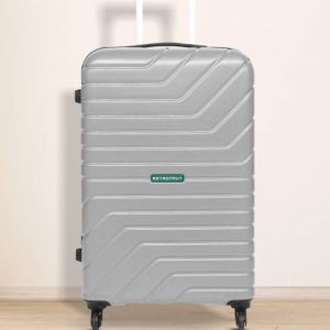 METRONAUT Medium Check-in Suitcase (65 cm) 4 Wheels - BENT - Silv...