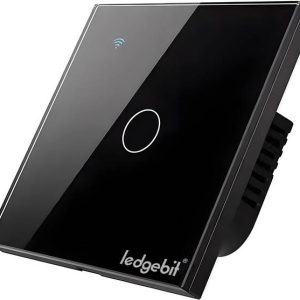 Ledgebit Smart Home Touch Wi-Fi Light Switch, 1 Gang Sm...
