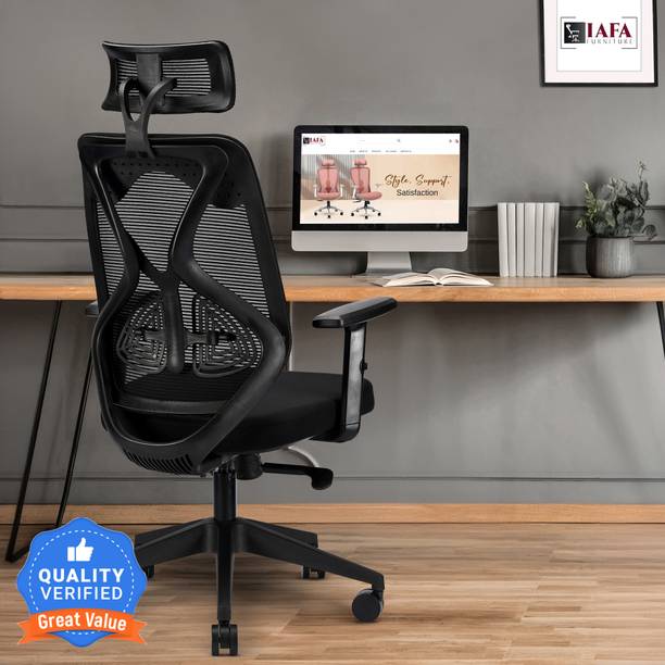 IAFA Ergolux High Back Ergonomic Office Chair with Ad H...