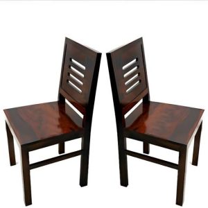 JeenWood Solid Sheesham Wood Set Of Four Dining Chair F...