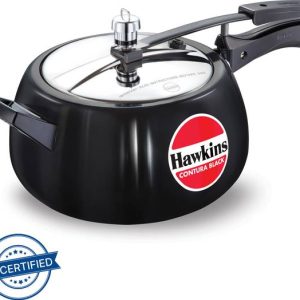 Hawkins Contura Black (CB50) 5 L Inner Lid Pressure Coo...
