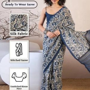 Sareemall Ready to Wear Printed Daily Wear Silk Blend Saree