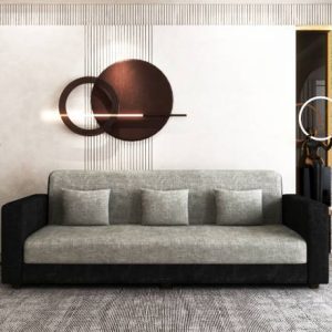 ComfortFusion Molfino Fabric Sofa with Cushions for Liv...
