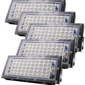 FOXSUN Spotlight 50W (Pack of 5) Waterproof IP65 Outdoo...