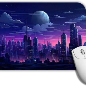GROOFIEZ Night View Mouse Pad Non-Slip Rubber Base for ...